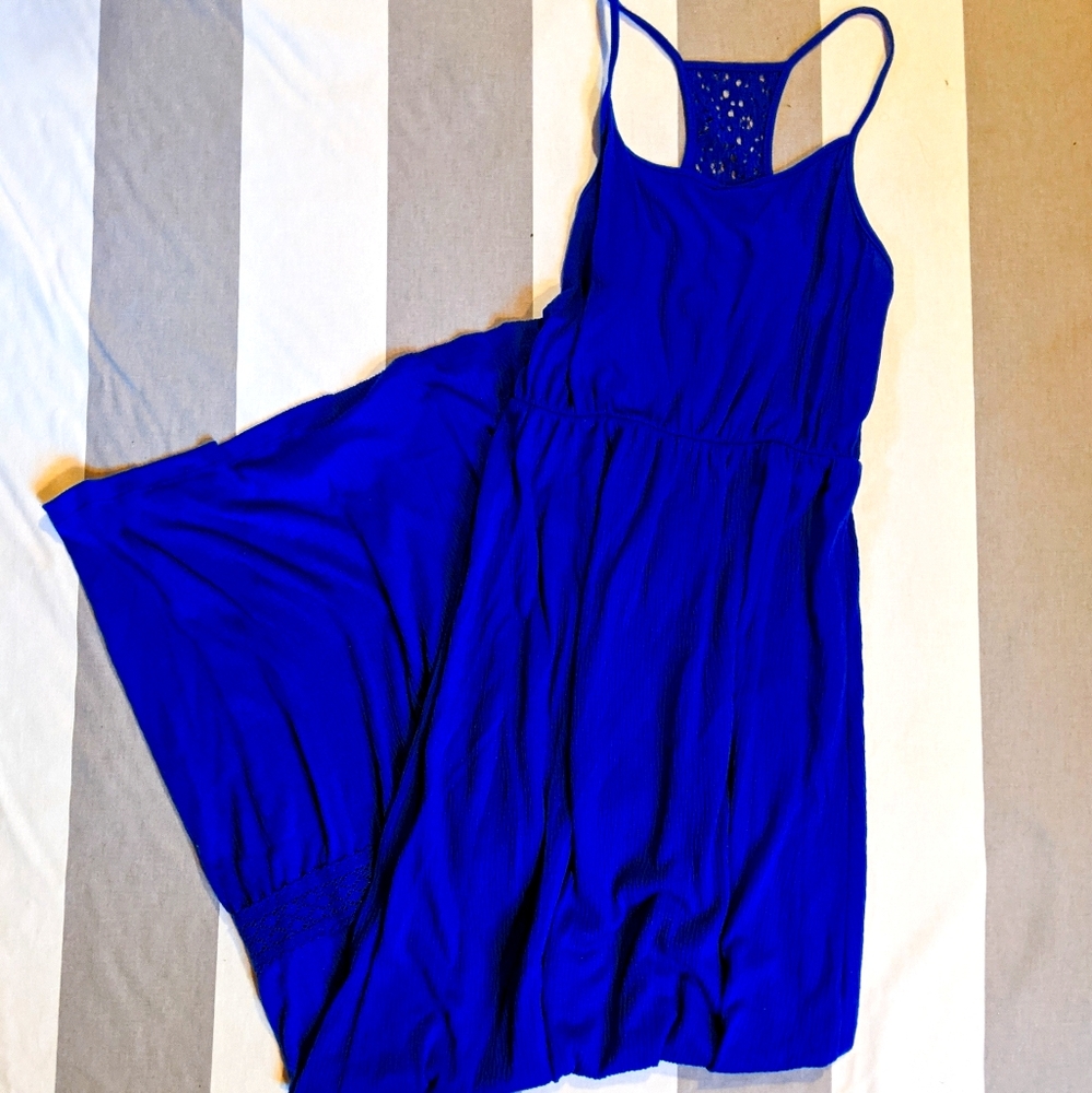 Blue maxi dress